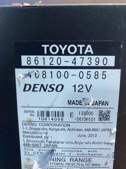 2010 to 2011 Toyota Prius Navigation Touch Screen Radio Display OEM  AC2800 DG7
