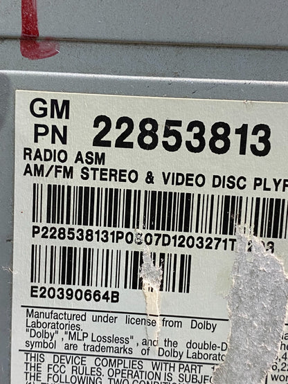 2011 to 2014 Cadillac CTS Am Fm Cd Player Radio Receiver ae4803 DG6