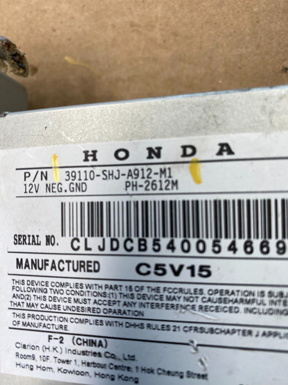 2005-2006 Honda Odyssey Information Display Screen 39110-shj-a912 AC6271 DG6