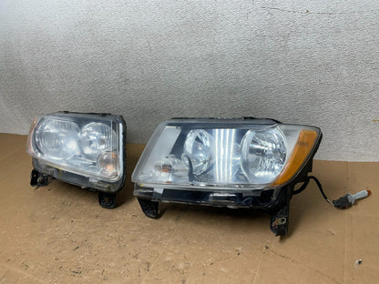 2011-2013 Jeep Grand Cherokee Left+Right Halogen Headlights V5046 DW1