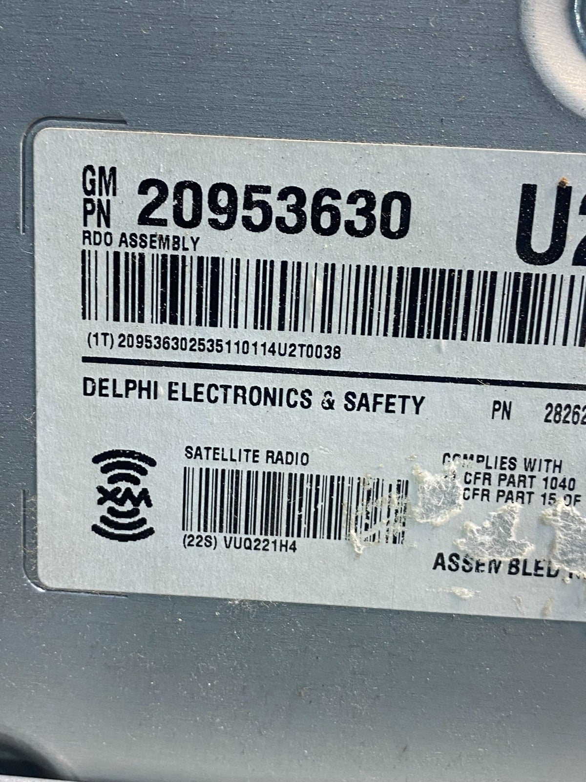 2008-2014 Cadillac CTS Am Fm Cd Player Radio Receiver 20953630 AE7803 DW6
