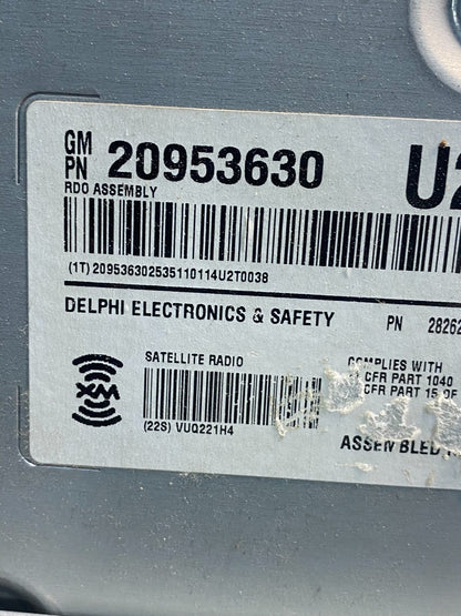 2008-2014 Cadillac CTS Am Fm Cd Player Radio Receiver 20953630 AE7803 DW6