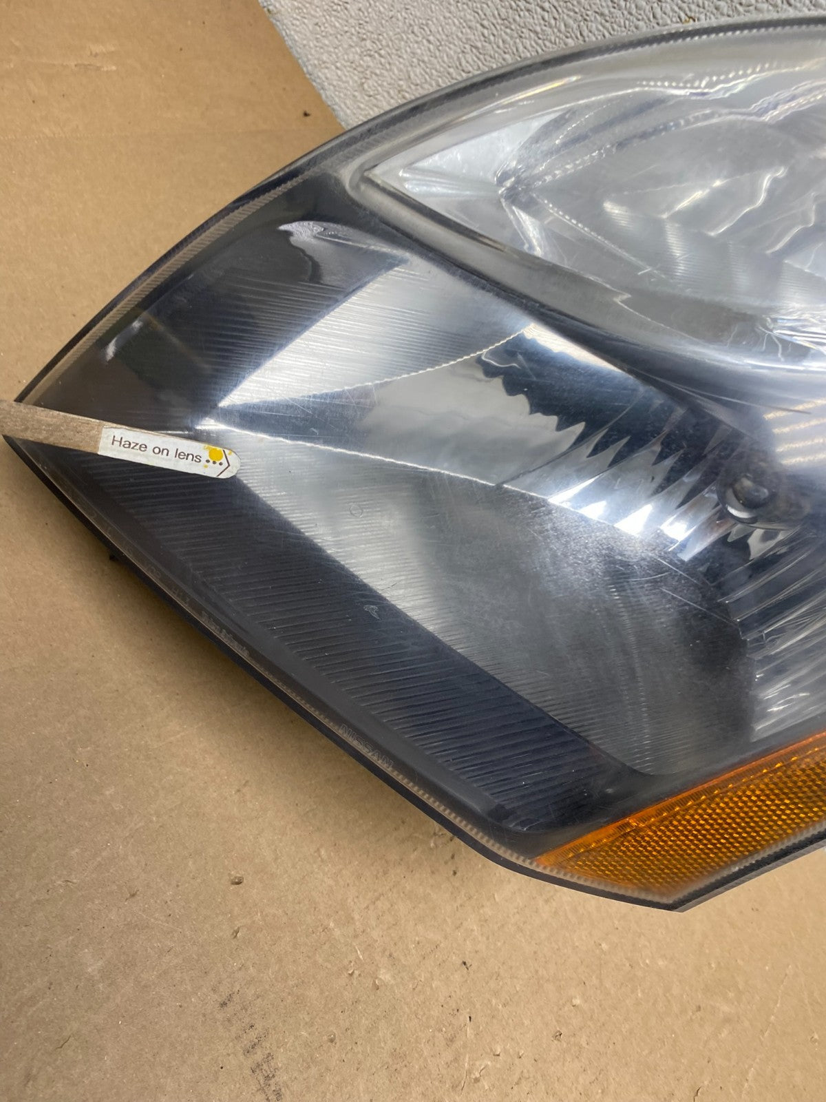 2010-2012 Nissan Sentra Halogen Left Driver LH Black Headlight P8149 DW8