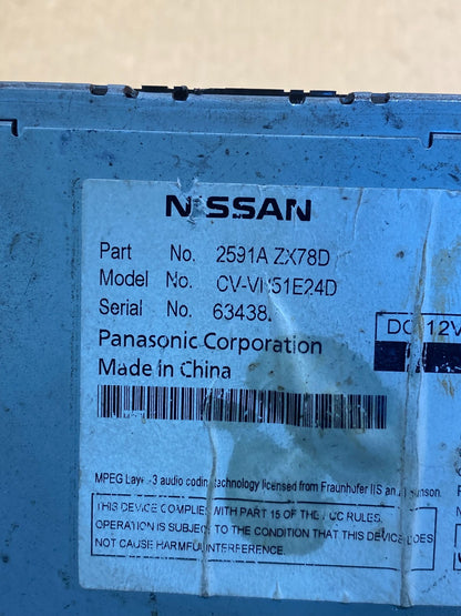 2010 - 2014 Nissan Maxima Radio CD Navigation AG7243 DG6