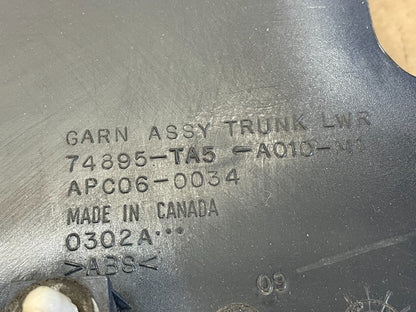 2008 to 2009 Honda Accord Sedan Trunk Deck Lid Trim Panel Molding AG3176 DG4