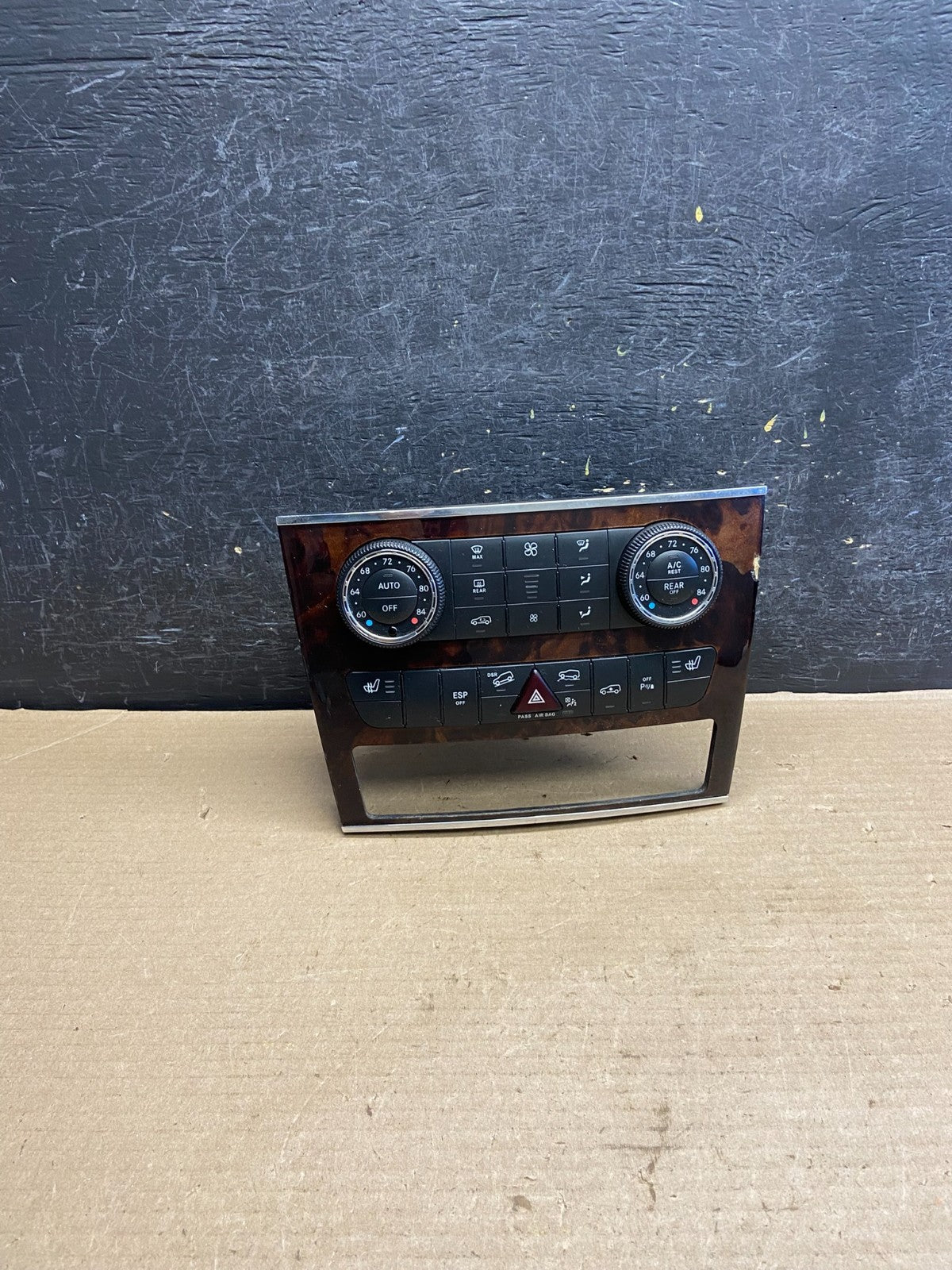 2007-2012 Mercedes X164 GL350 GL450 Climate Control Bezel Wood Switch ah3552 DG0