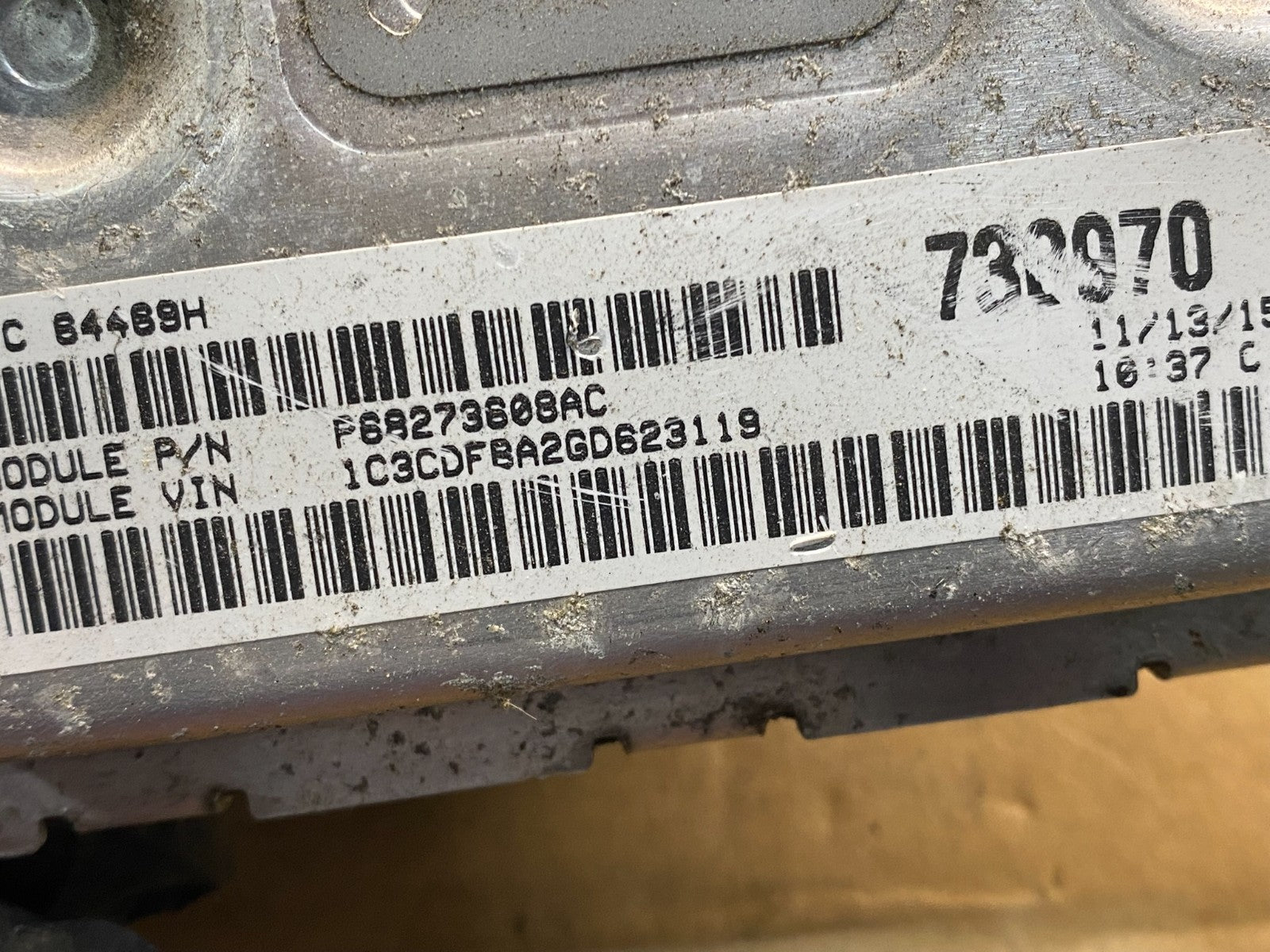 2015 Dodge Dart 2.4L ECU ECM Engine Computer Module af7651 DG2