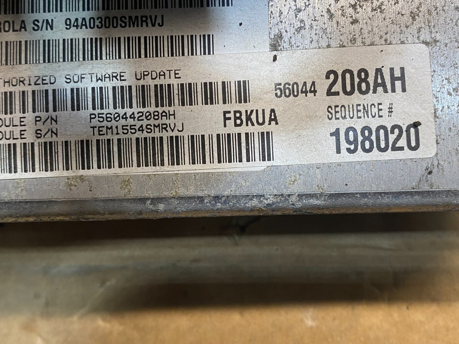 2004 Jeep Liberty 3.7L Engine ECU Computer Module ECM af7659 DG2