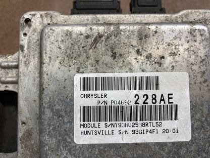 2009 Dodge Durango Fuse Box Relay Unit Module Body Control H3978 DG12