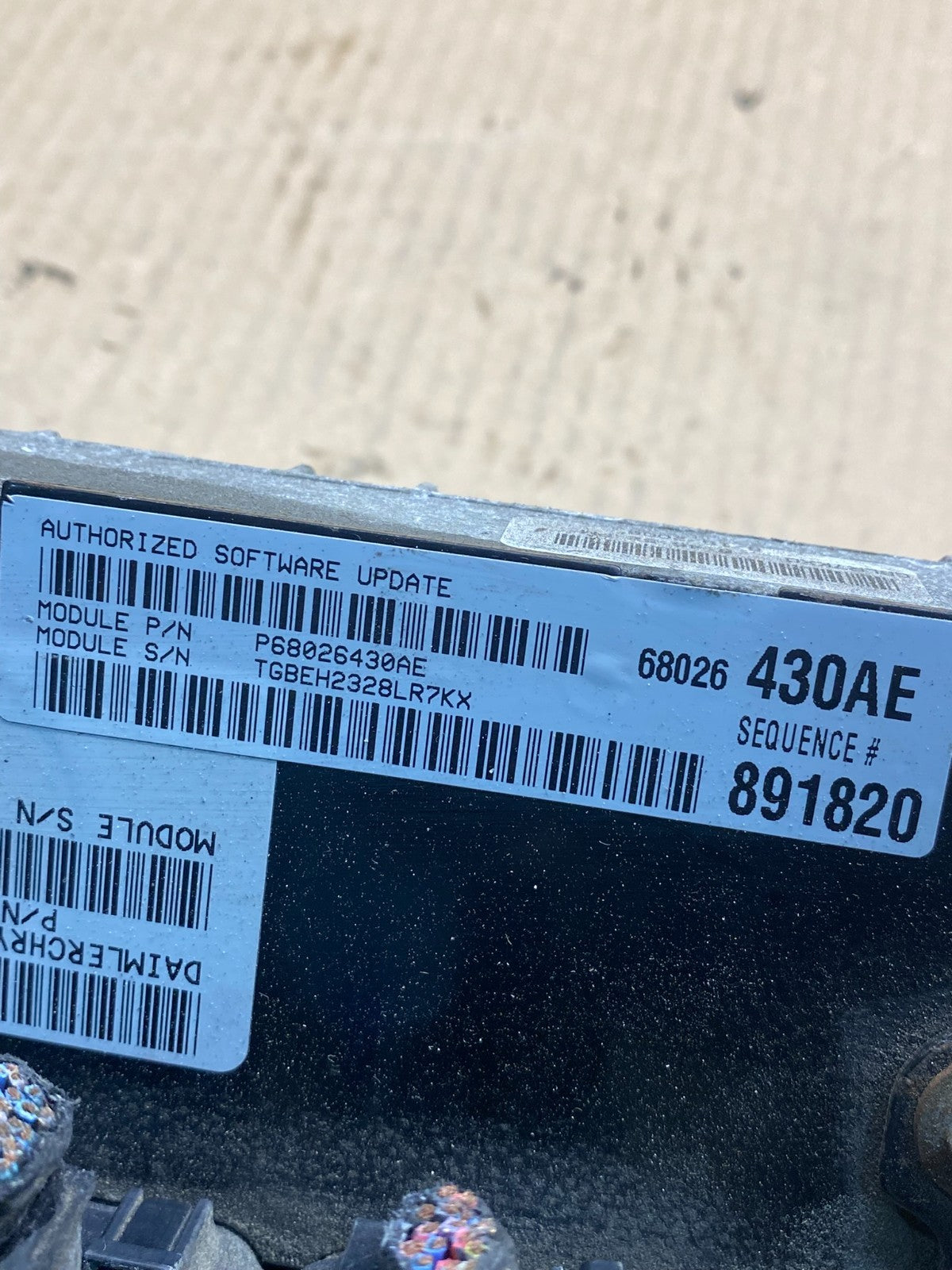 2008 2009 2010 Dodge Charger 300 Engine Control Unit ECU ECM AH7457 DG2