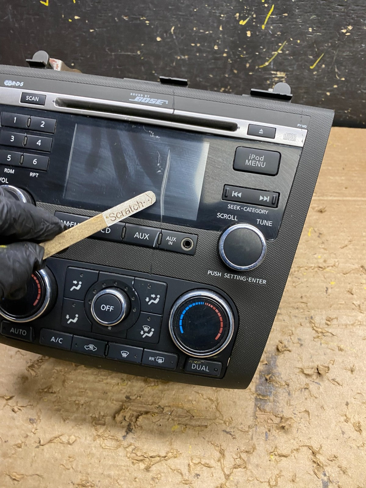 2010 to 2012 Nissan Altima Radio Cd Mp3 Player AUX Climate Control X1543 DG1