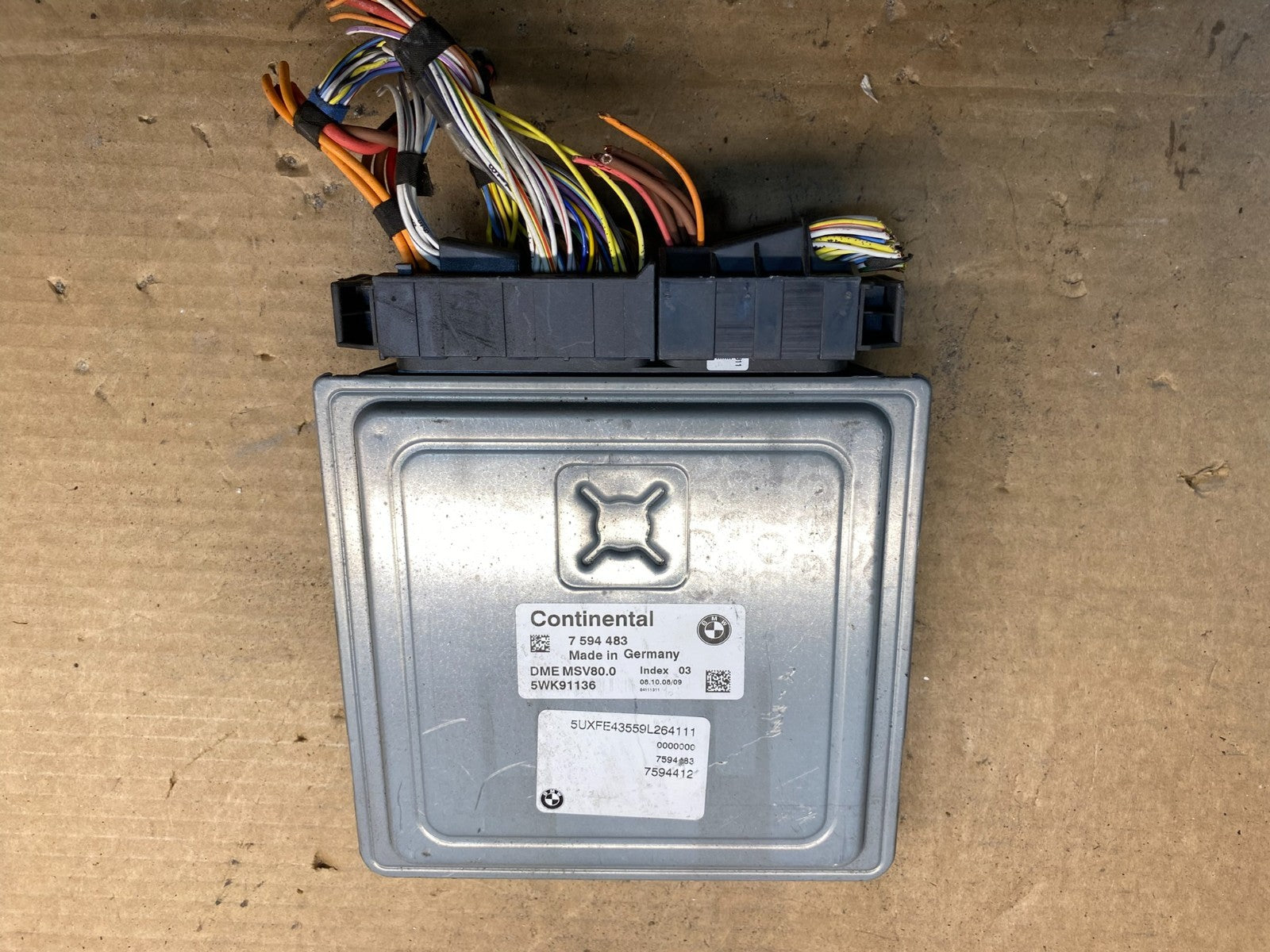 2007 to 2010 Bmw 323i Ecm Ecu Engine Computer 7594483 AD9799 DW1