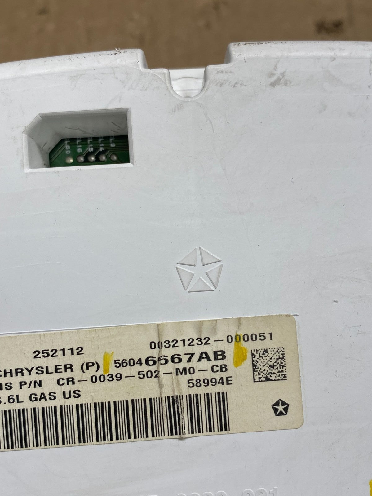 2012 Jeep Grand Cherokee 3.6L Speedometer Gauge Cluster OEM V7463 DG6