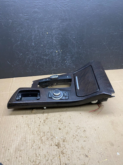 2011-2016 BMW 5 F10 Center Shifter Console Trim Cup Holder Switches OE AC4589 DG2