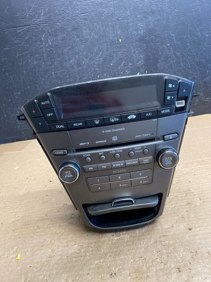 2007 to 2009 Acura Mdx Radio Stereo 6 CD Player Climate Control Pan OE AG8412 DG1