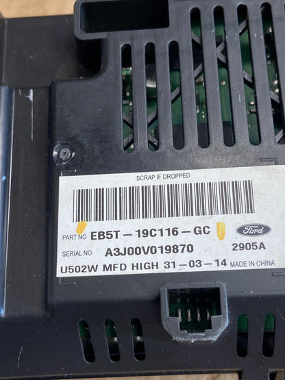 2012-2014 Ford Explorer 4.2 Information SYNC Display Screen Monitor OE af1603 DG4