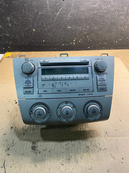 2007  2008 Toyota Solara Am Fm Cd Player Radio Climate Control Z5370 DG0