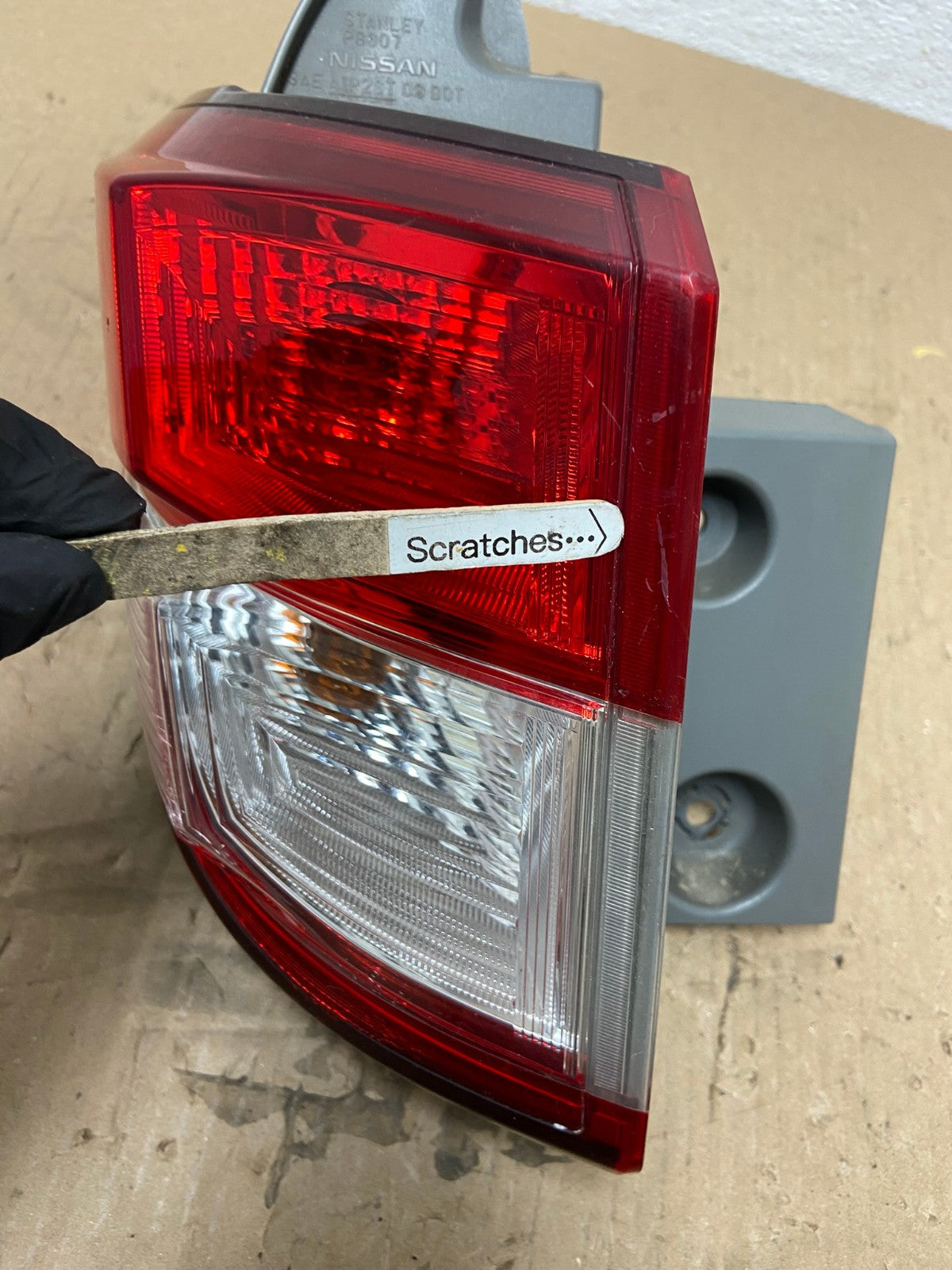 2011 to 2017 Nissan Quest Left Passenger LH Side Tail Light AD7826 LK3