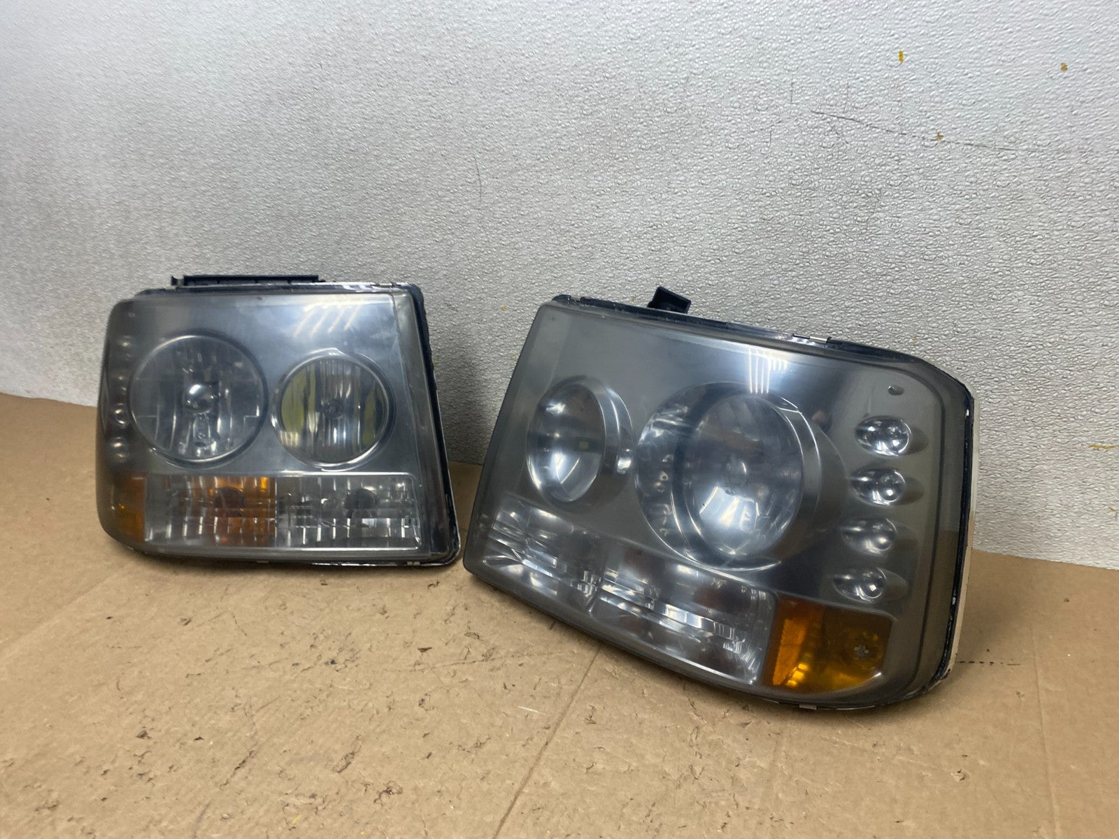 Chevy 99-02 Silverado 00-06 Tahoe Suburban LED Headlights Bumper 1-Piece W90901