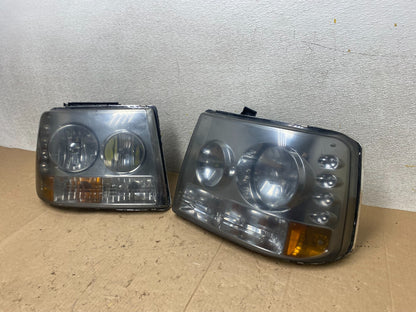 Chevy 99-02 Silverado 00-06 Tahoe Suburban LED Headlights Bumper 1-Piece W90901