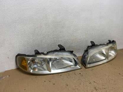 2000 to 2003 Nissan Sentra Front Left+Right Side Headlights AH6613 DW1