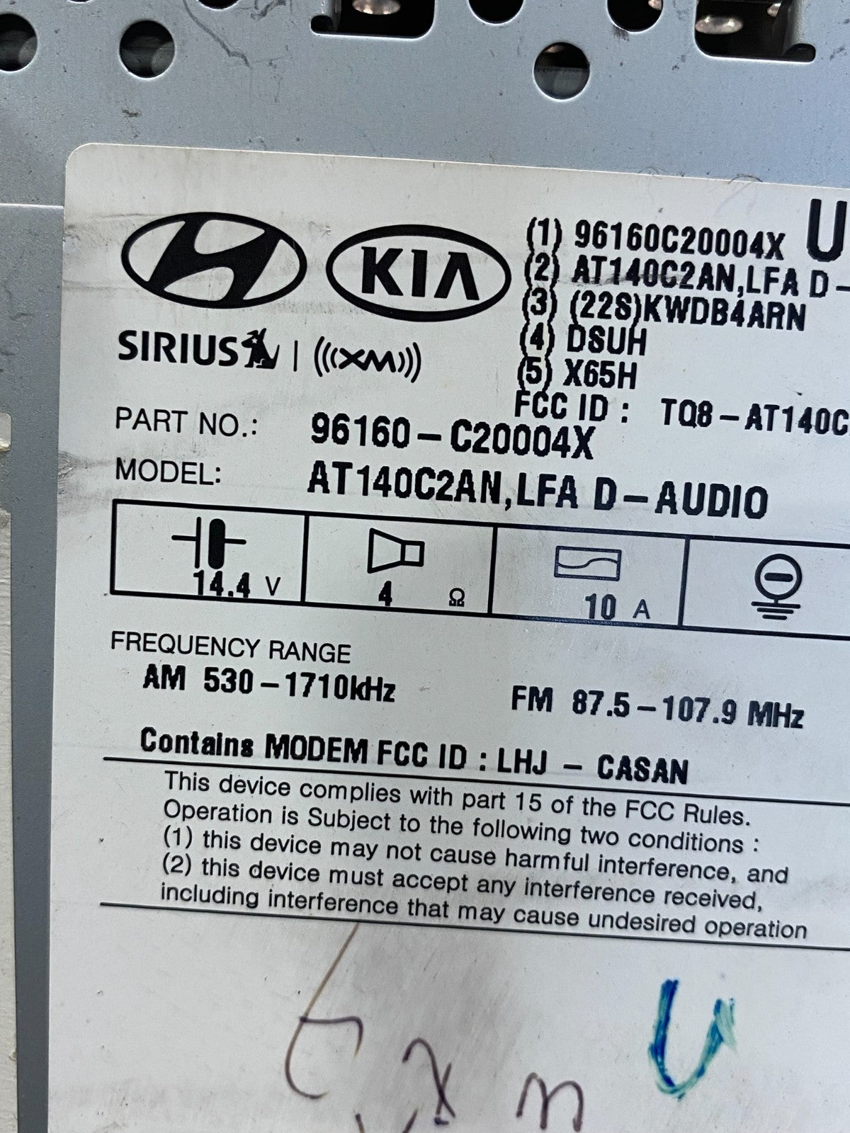 2015 to 2017 Hyundai Sonata Radio Navigation Screen Display AD3599 DG6