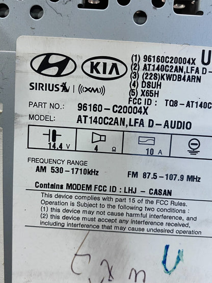 2015 to 2017 Hyundai Sonata Radio Navigation Screen Display AD3599 DG6