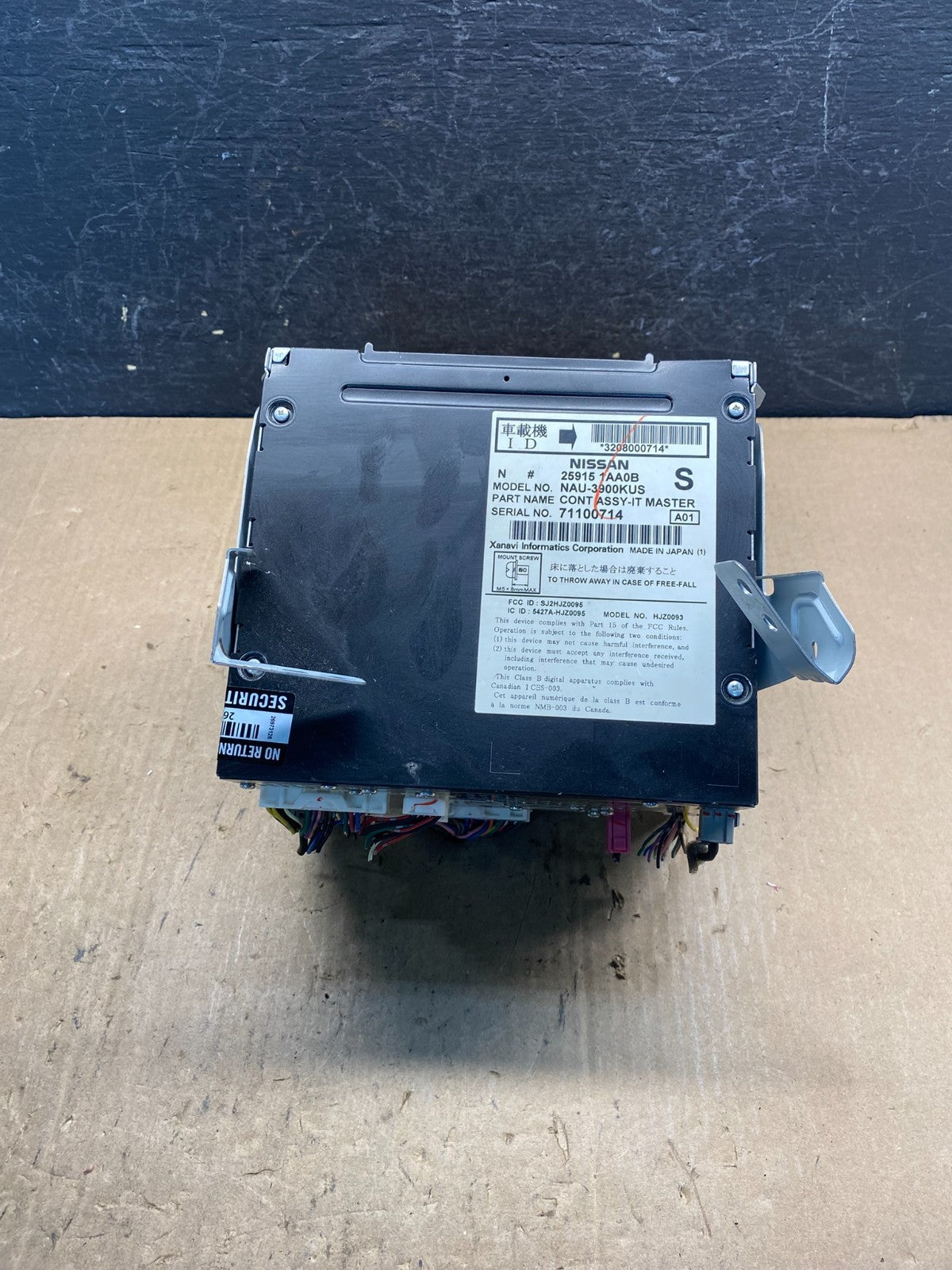 2009 Nissan Murano Maxima Radio CD Navigation AE7850 DG3