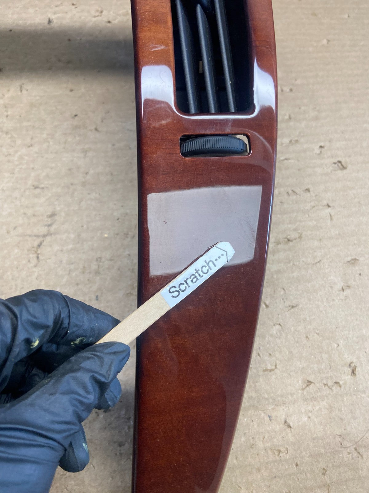 2007-2011 Cadillac STS Center Dash Trim Radio Bezel Vent Wood AH53602