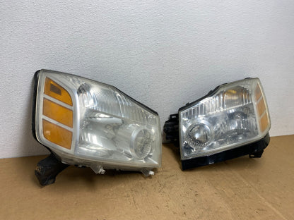 2004 to 2007 Nissan Armada Left+Right Side Set Headlights AD1380 DW2