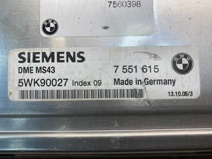 2003 to 2005 BMW X5 ECM ECU Engine Control Computer Module 7551615 OEM AC0657 DG2