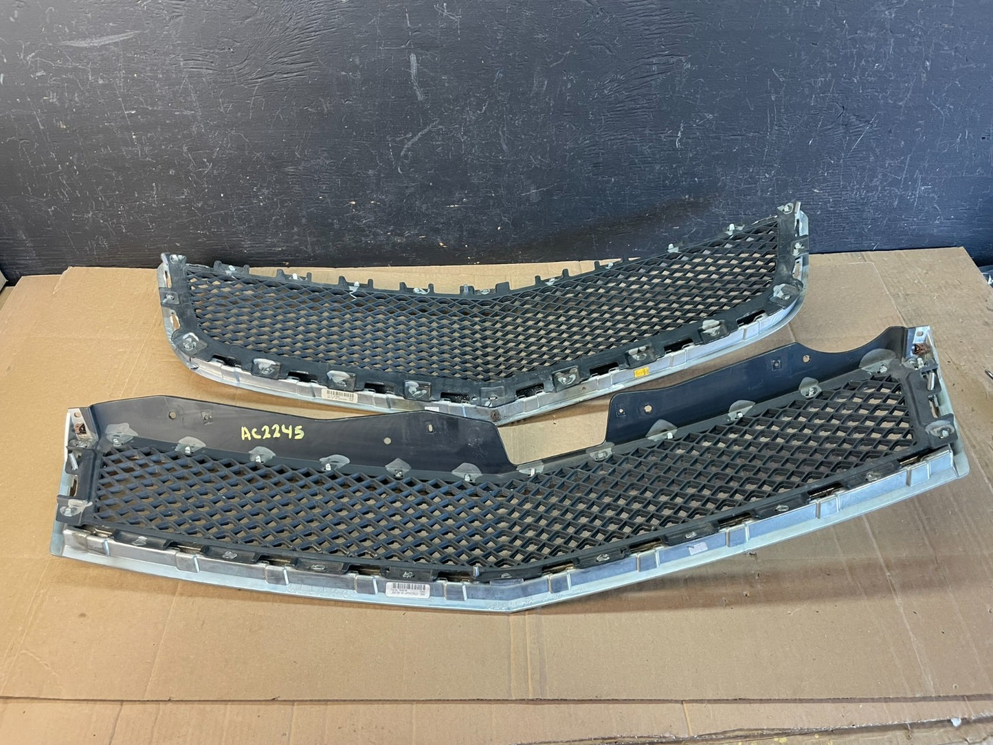 2009-2012 Chevrolet Traverse Chrome Upper Lower Grill Grille Set AC2245 DG3