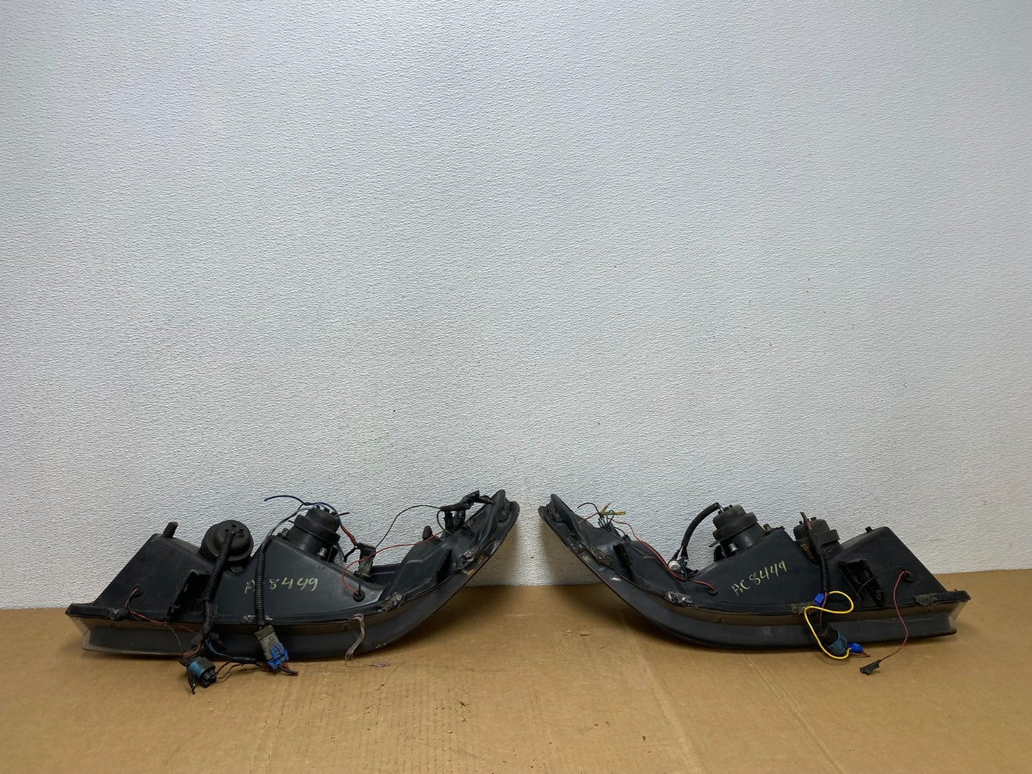 1998=2002 Honda Accord Black Left+Right Set Side LED Black Headlights ac8449 DG9