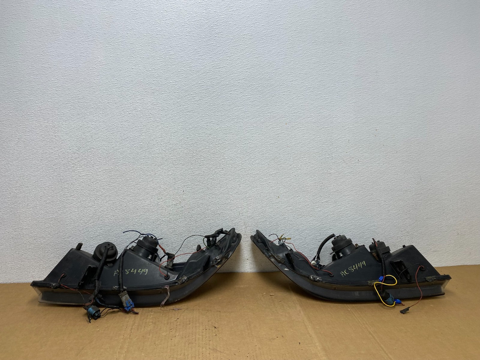 1998=2002 Honda Accord Black Left+Right Set Side LED Black Headlights ac8449 DG9