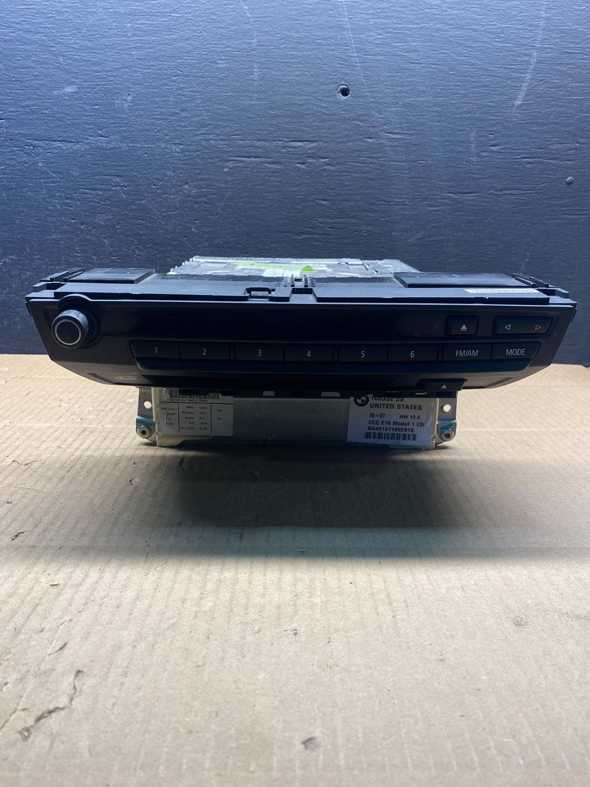 2007 - 2010 Bmw X5 Radio DVD CD Player AM/FM AD1529 DG0