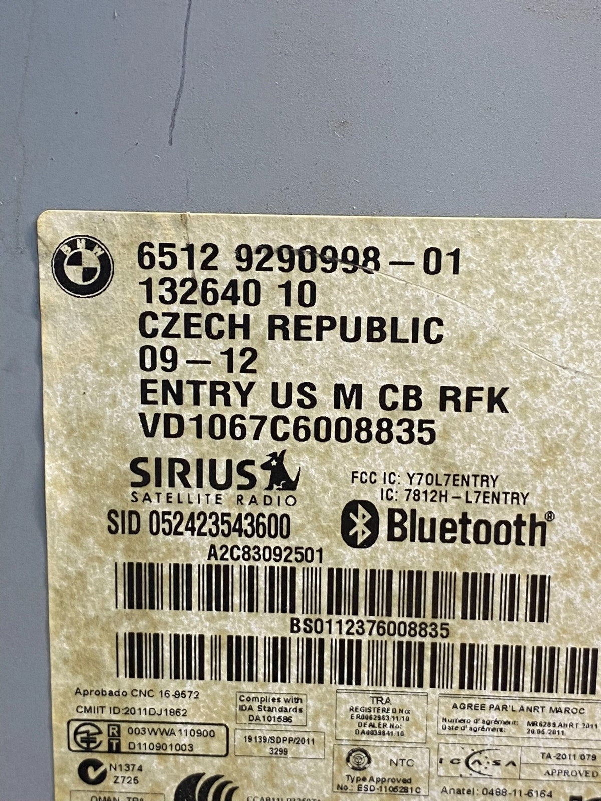 2011-2015 BMW 320i F22 F30 F32 Radio Audio Media CD Disc Player AI7698 DG6