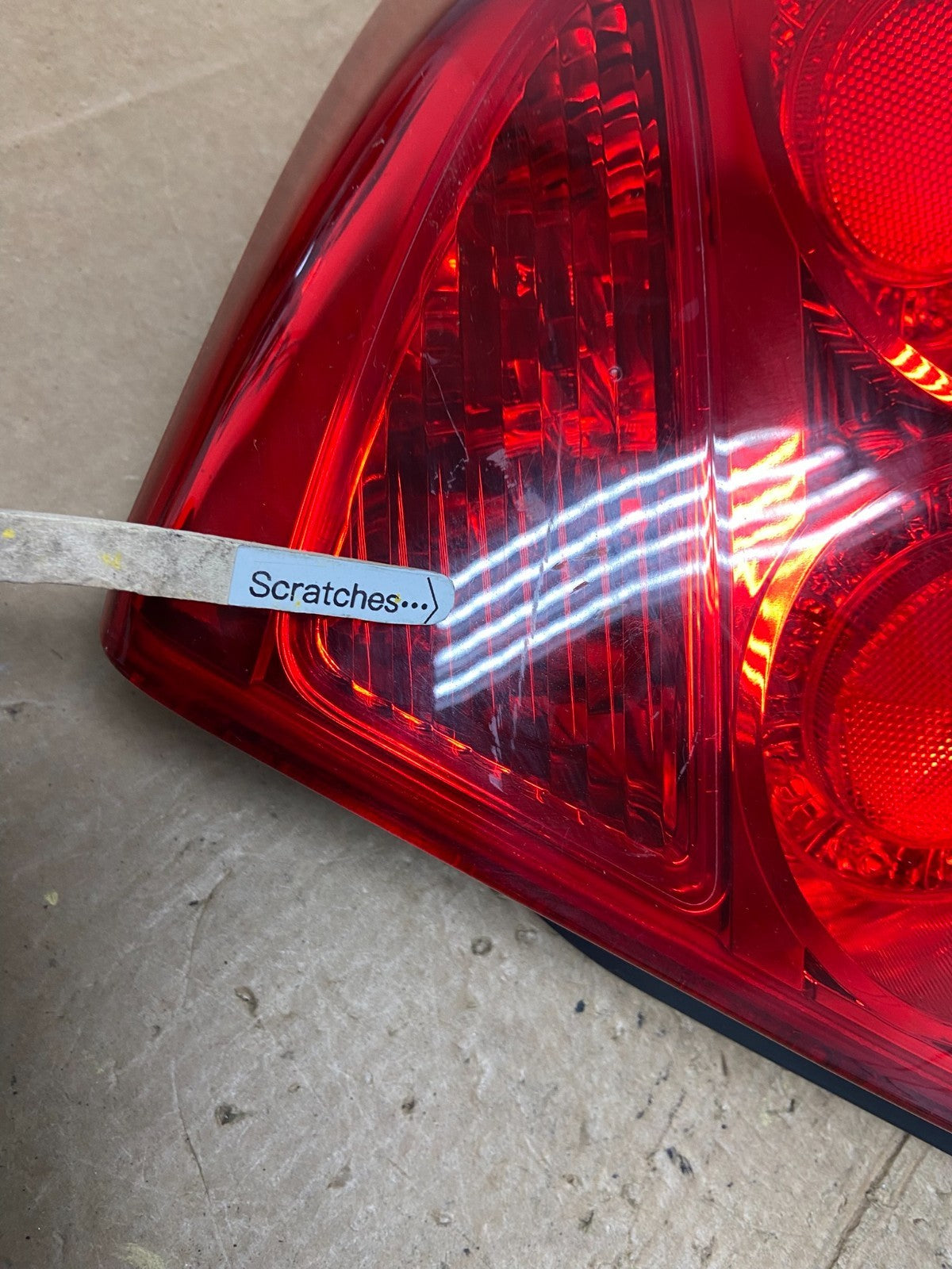 2005 to 2006 Infiniti G35 Right Passenger Side Tail Light OEM AA4019 DW3