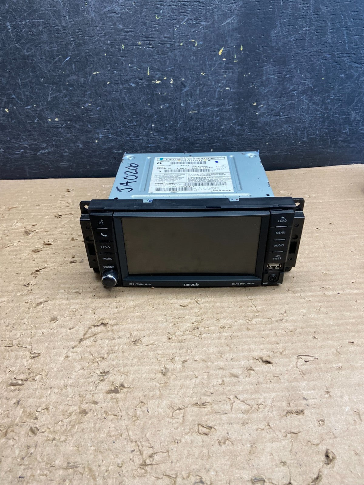 2011 2017 Jeep Dodge Chrysler Screen Display CD Player Satellite Radio ag8711 DG0