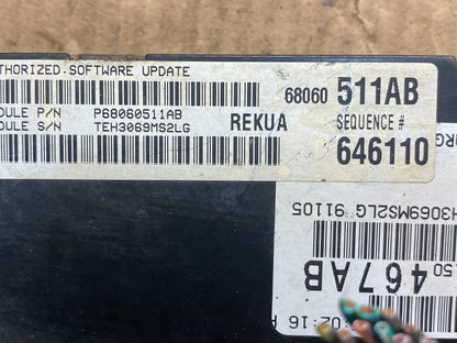 2009 to 2010 Jeep Grand Cherokee Computer Engine Control ECU ECM AE7373 DW2