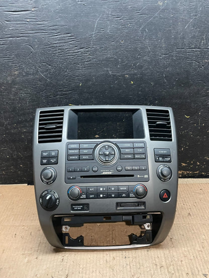 2008 to 2012 Nissan Armada Bose Radio CD Player A/C Climate Control Y6422 DG0
