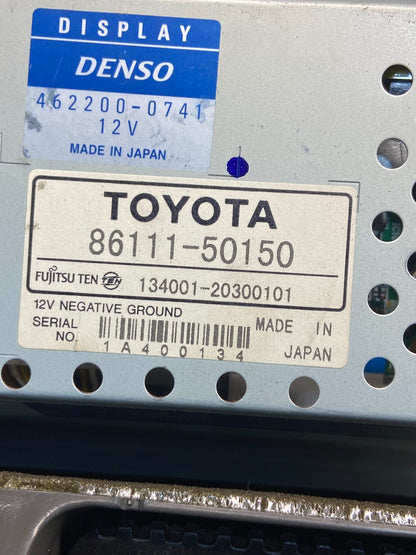 2001 -2003 Lexus LS430 Navigation Screen Info Radio Climate AF9455 DG6