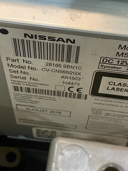 2016-2018 Nissan Xterra Frontier AM FM CD Player Radio Climate Control AG7347 DG6