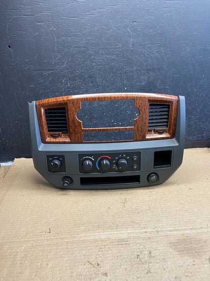 2006 to 2008 Dodge Ram Radio Climate Control A/C Heat Dash Bezel Trim AH3676 DG0