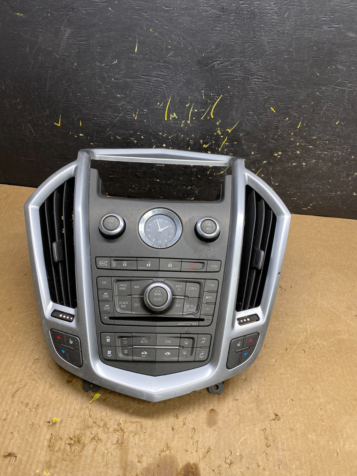 2011-2012 Cadillac SRX A/C Heater Radio Climate Control Panel Bezel OEM Z4490 DG0