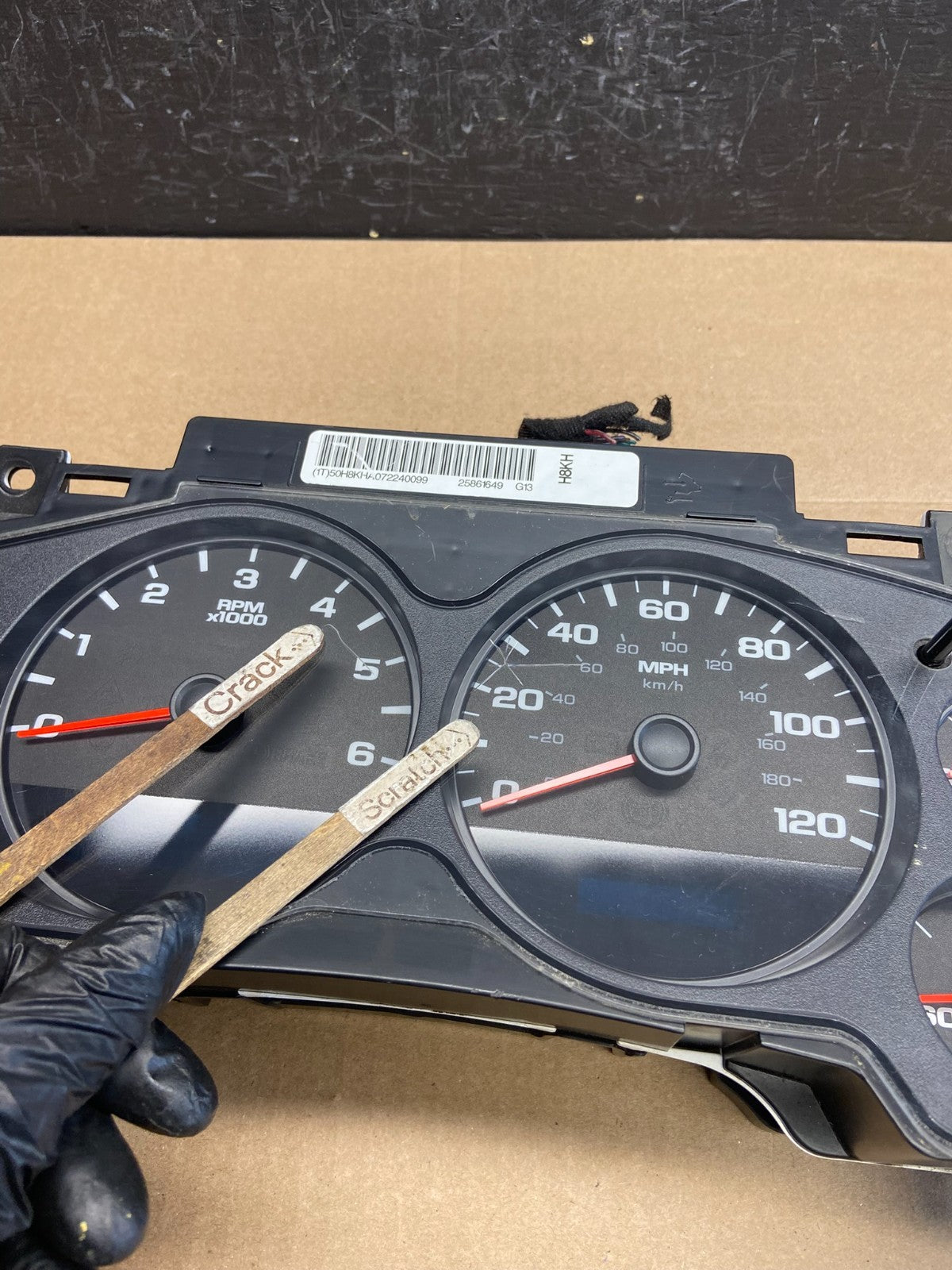 2007 2012 GMC Yukon Tahoe Sierra Speedometer Cluster Gauge Oem ac4873 DG3