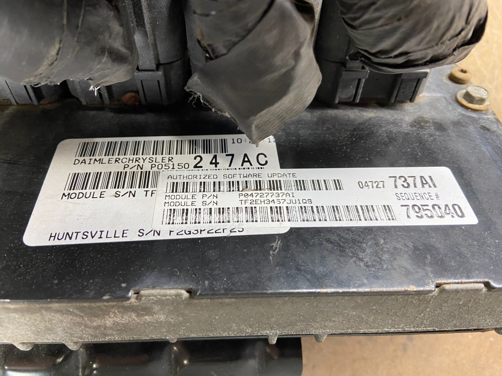 2008 Dodge Caravan 3.3L Engine Control Module p04727737ai M9605 DG2