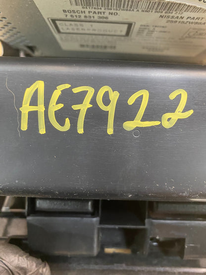 2010-2012 Nissan Sentra Center Dash Radio Bezel Panel Cubby Storage AE7922 DG7