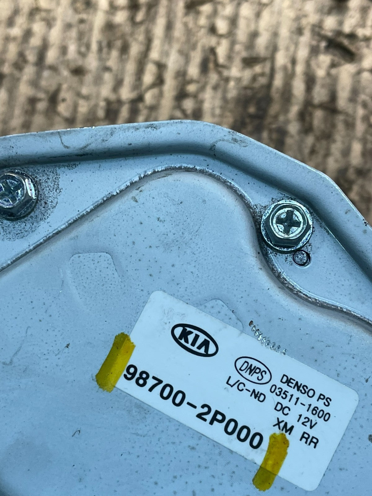 2011 - 2013 Kia Sorento Rear Glass Windshield Wiper Motor u9168 DG6