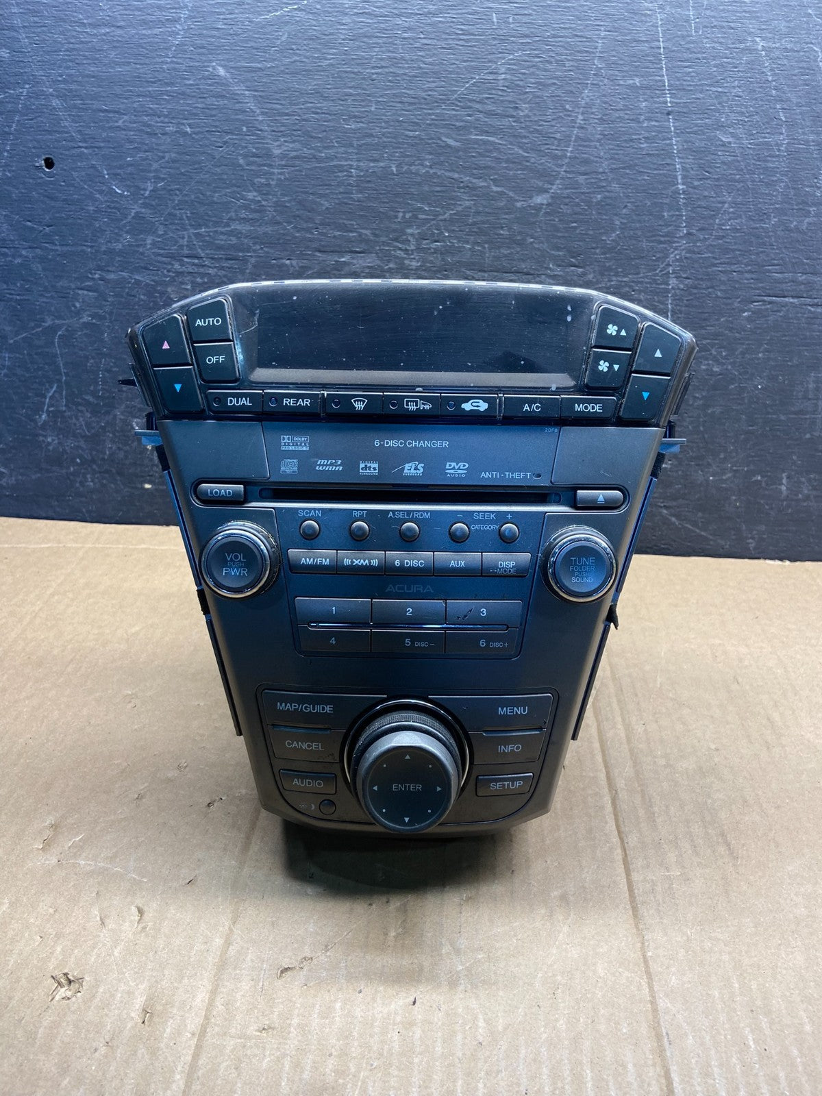 2007 to 2009 Acura Mdx Radio Stereo 6 CD Player Climate Control Pan OE AG1691 DG0