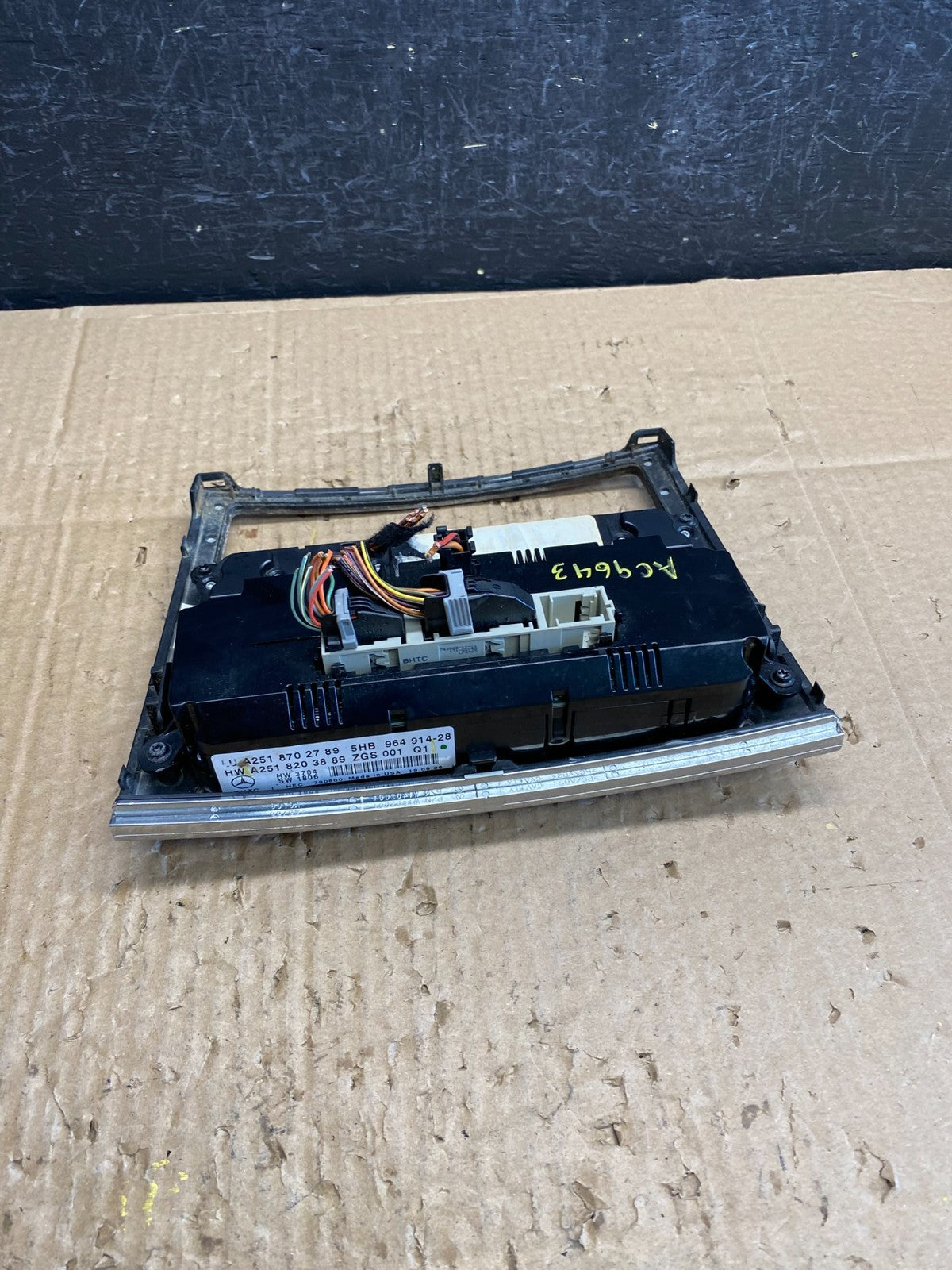 2007-2012 Mercedes X164 GL350 GL450 Climate Control Bezel Wood Switch AC9643 DG4